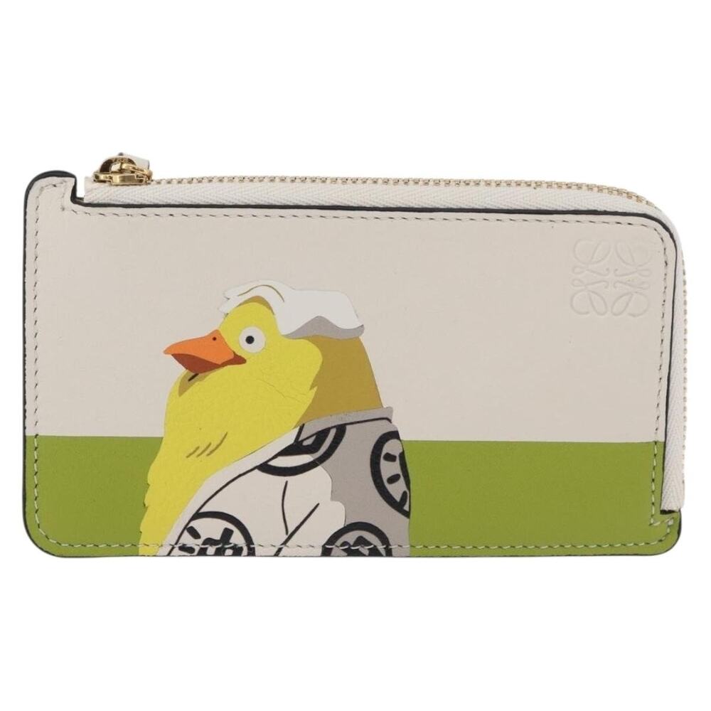 Loewe Leather Ootori-sama Card Case White